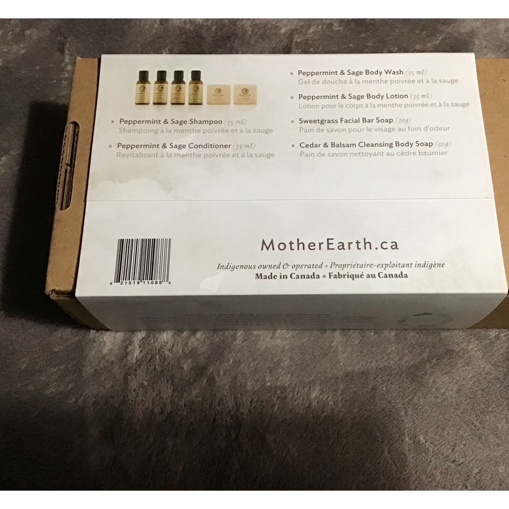 Mother Earth bath & body essentials set shampoo, lotion, body soap, face soap